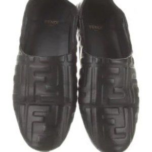 FENDI Zucca FF Logo Leather Oxfords